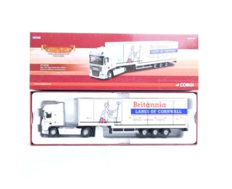  Corgi DAF 105 Step Frame Box Trailer - Britannia Movers International | Scale: 1:50 | Model Code: CC14103 | Certificate: Yes