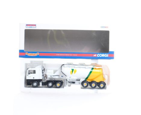  Corgi MAN TGA XL Feldbinder Tanker - Tarmac PLC | Scale: 1:50 | Model Code: CC13407 | Certificate: Yes | Lot Condition: Good