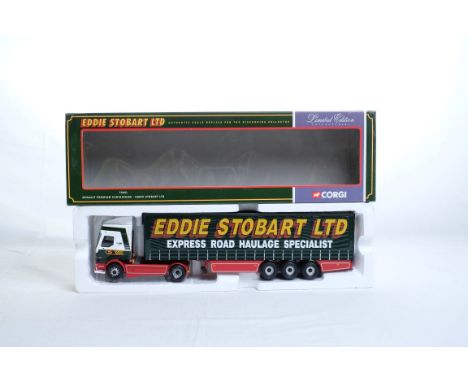  Corgi Renault Premium Curtianside Trailer - Eddie Stobart | Scale: 1:50 | Model Code: 75601 | Certificate: Yes | Lot Conditi