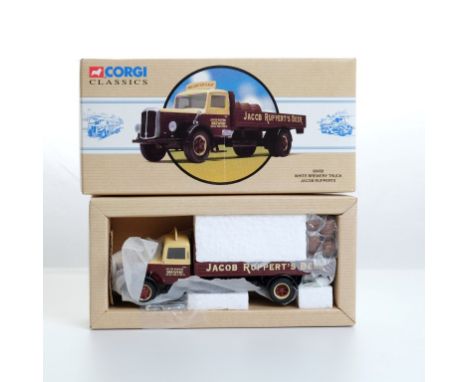  Corgi White Brewery Truck - Jacob Rupperts | Scale: 1:50 | Model Code: 98458 | Certificate: Yes | Lot Condition: Good | Mirr