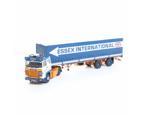  Tekno Scania 1-Series 141 With Classic Hood Trailer - Essex International | Scale: 1:50 | Model Code: 60954 | Certificate: N