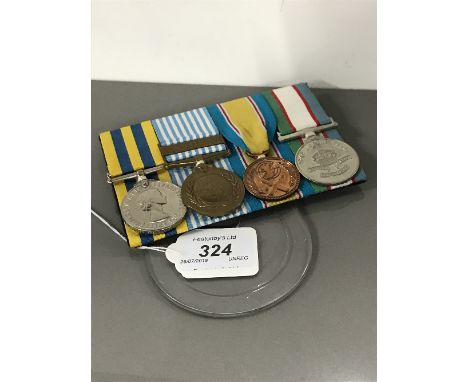 GROUP OF KOREAN AWARDED TO 22441039 PTE R RIDLEY DUKE OF WELLINGTON REG