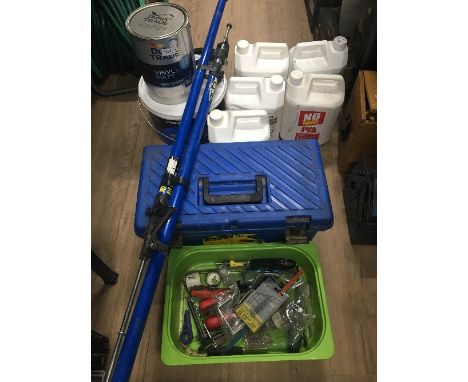 TOOLBOX & CONTENTS PAINT ETC (10)
