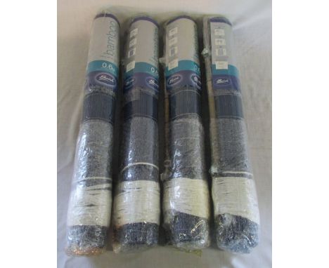 4 Swish bamboo roll up blinds 0.6 m each 'indigo' colour