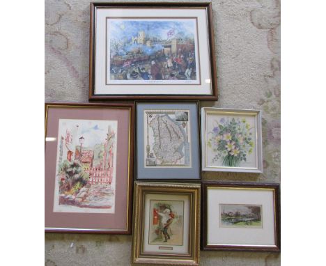 Various prints and paintings inc limited edition Colin Carr print signed and numbered