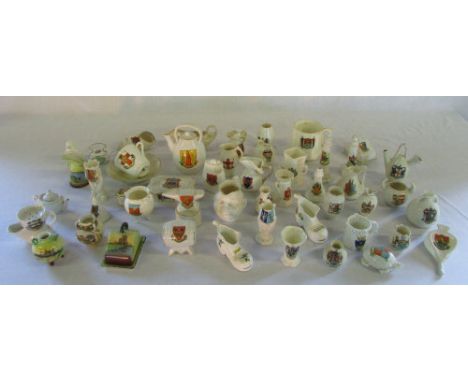 Assorted crested china inc Carlton ware, Arcadian & Goss (6)