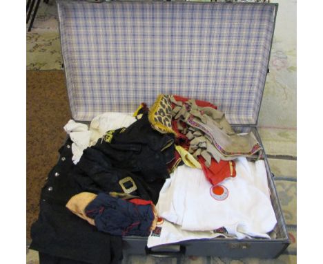 Cabin trunk inc judo suits, jodpurs, cowboy outfits, evening gloves etc
