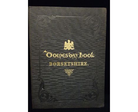 'DOMESDAY BOOK: Facsimile of the part relating to Dorsetshire', pub Ordnance Survey Southampton 1862