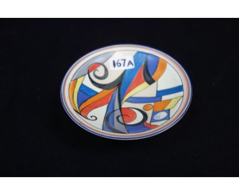 A POOLE POTTERY 'CAIRO' FOOTED BOWL, designed by Karen Brown, 16.5cm dia
