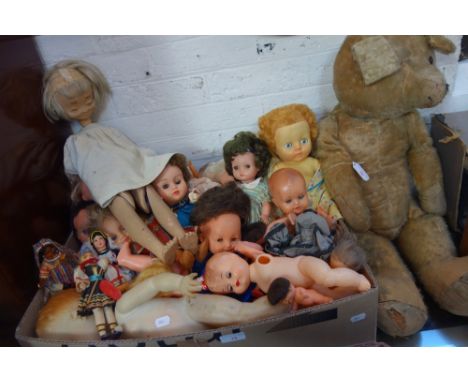 A COLLECTION OF VINTAGE DOLLS, mainly plastic circa 1960s