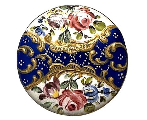 1 Large 18th century enamel attributed to Battersea England. Here is a beautiful condition example that has retained its vibr