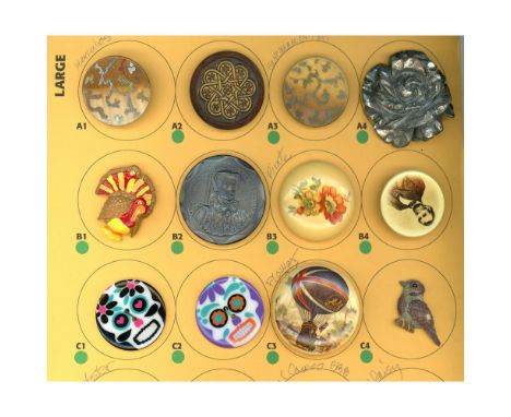 12 Large 19th/20th century examples including Victorian. This partial card includes patterns, pictorials and realistics like 