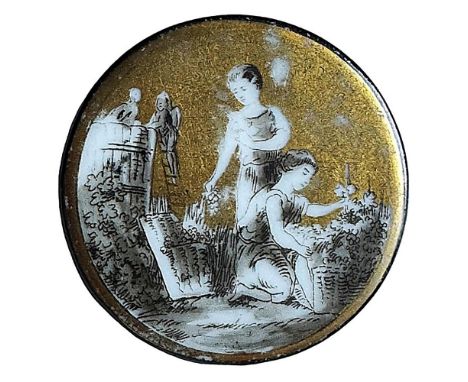 1 Large 19th century centaury transfer design of women. This type of porcelain is often called Liverpool transfer but it diff