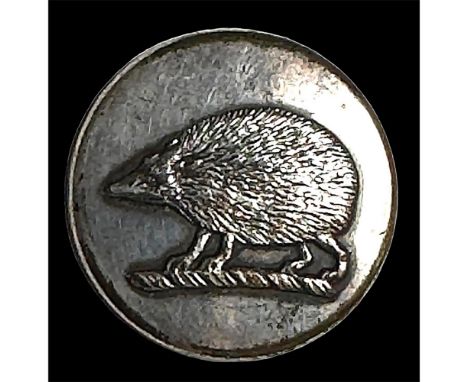 1 Medium 19th century example with an animal. Here is another unusual animal for a silvered crest button, a hedgehog in great