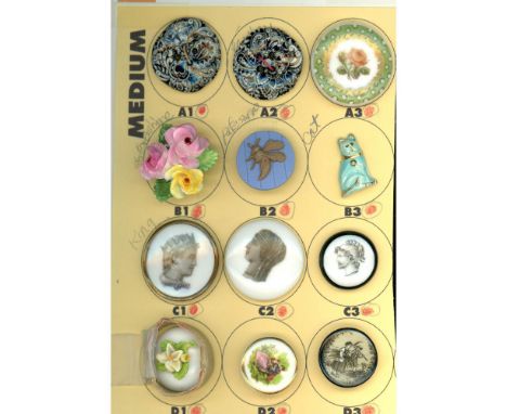 12 Medium size 19th &amp; 20th century examples including Liverpool. This assorted partial card includes a couple of nice "Li