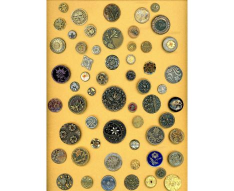 58 S/M/L 19th &amp; 20th century examples including velvet backs. This card is full of identifiable plant life and includes a