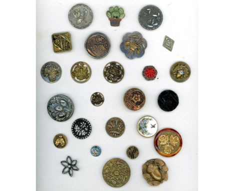 26 S/M/L 19th and 20th century assorted material plants. This lot includes a nice square Victorian celluloid background, an o