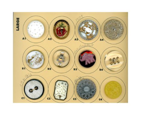 12 Large 19th and 20th century examples including pictorial. This lot includes a large scarcer size moonglow in gray, a wonde