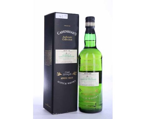 GLENLOCHY 1977 CADENHEADS AGED 21 YEARS
Highland Single Malt Scotch Whisky. Distilled October 1977 and bottled February 1999.