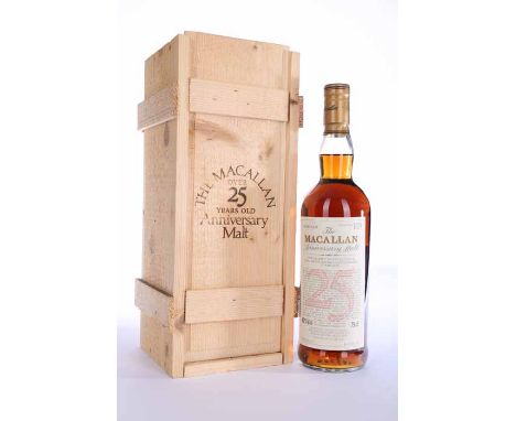 MACALLAN 1970 25 YEAR OLD ANNIVERSARY MALT
Highland Single Malt Whisky, 'A special bottling of unblended Single Highland Malt