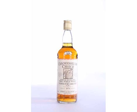 NORTH PORT-BRECHIN 1974 CONNOISSEURS CHOICE
Highland Single Malt Scotch Whisky. Distilled 1974 and bottled in 1996 by Gordon 
