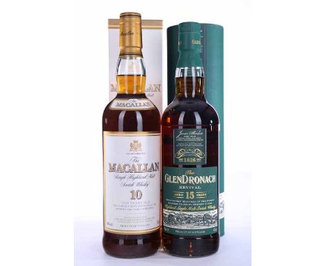 GLENDRONACH REVIVAL AGED 15 YEARS
Highland Single Malt Scotch Whisky. Exclusively matured in Spanish Oloroso sherry casks. 70