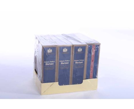 JOHNNIE WALKER BLUE LABEL MINIATURES (10)
Blended Scotch Whisky. 500ml, 40% volume, in carton. 
10 bottles. 