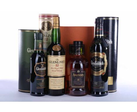 GLENFIDDICH SPECIAL RESERVE 12 YEAR OLD
Highland Single Malt Whisky, 70cl, 40% volume, in tube.
GLENFIDDICH SIGNATURE MALT 12