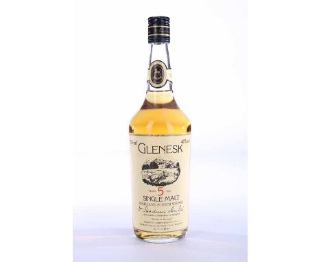 GLENESK 5 YEARS OLD
Highland Single Malt Scotch Whisky. Labelled for Italian market. 750ml, 40% volume. 