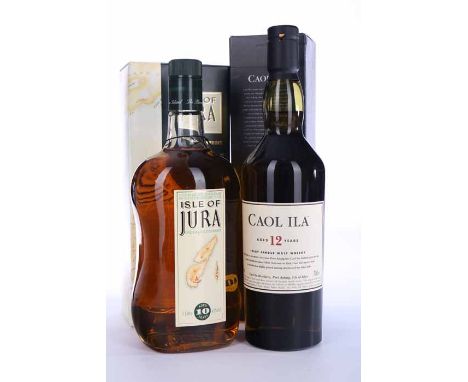 CAOL ILA AGED 12 YEARS
Islay Single Malt Whisky. 70cl, 43% volume, in carton.
ISLE OF JURA AGED 10 YEARS
Highland Single Malt