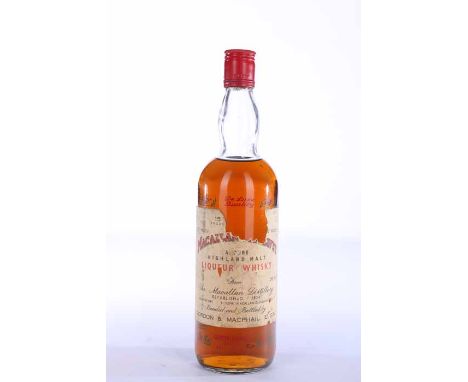 MACALLAN-GLENLIVET 15 YEARS OLD
Highland Malt Liqueur Whisky. Proprietors: R. Kemp, Macallan-Glenlivet Ltd. Bonded and bottle