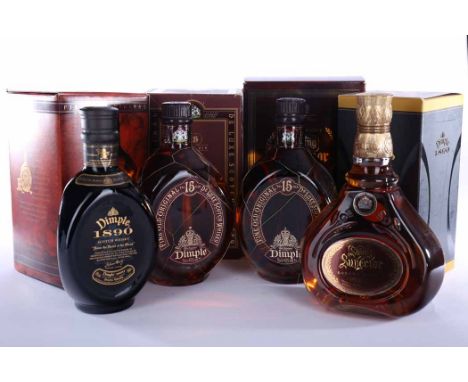 JOHNNIE WALKER SWING SUPERIOR
Blended Scotch Whisky. 75cl, 43% volume, in carton. 
DIMPLE 1890
Blended Scotch Whisky. 500ml, 