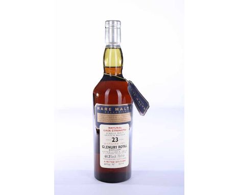 GLENURY ROYAL 1971 RARE MALTS AGED 23 YEARS
Highland Single Malt Scotch Whisky. Bottle No. 1294. 70cl, 61.3% volume.  CONDITI