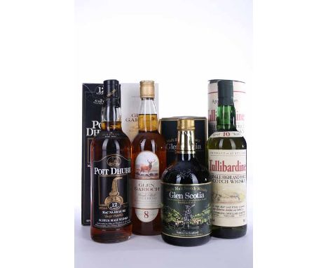 GLEN GARIOCH 8 YEARS 
Highland Single Malt Scotch Whisky. 70cl, 40% volume, in carton. 
GLEN SCOTIA 14 YEARS
Single Malt Scot