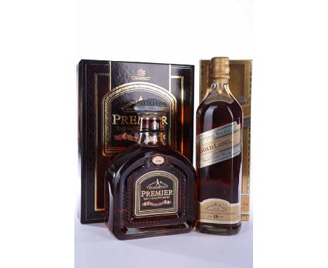 JOHNNIE WALKER PREMIER
Blended Scotch Whisky, labelled for the Far East market. 75cl, 43% volume, in carton.
JOHNNIE WALKER G