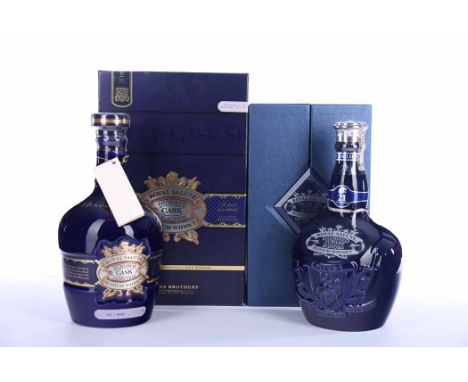 ROYAL SALUTE THE HUNDRED CASKS SELECTION
Blended Scotch Whisky, By Chivas Brothers, in blue porcelain Wade decanter, 70cl, 40