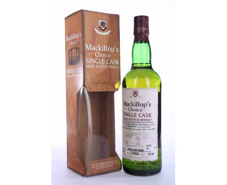 HIGHLAND PARK 1980 MACKILLOP'S CHOICE AGED 21 YEARS
Highland Single Cask Malt Scotch Whisky. Distilled 28th April 1980, matur