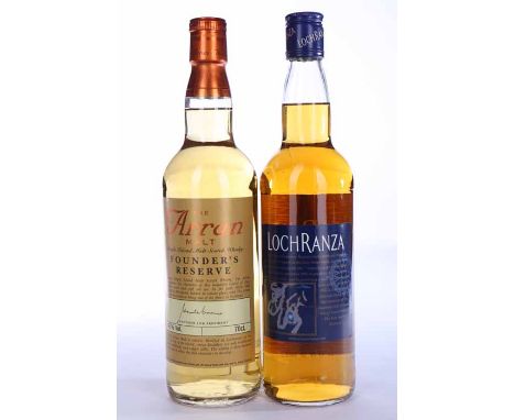 LOCHRANZA FOUNDERS' RESERVE
Blended Scotch Whisky, produced exclusively for the "Arran Founder Bondholders". 70cl, 40% volume