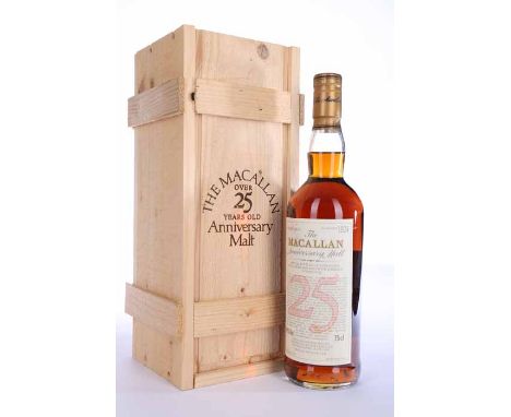 MACALLAN 25 YEAR OLD ANNIVERSARY MALT
Highland Single Malt Whisky, 'A special bottling of unblended Single Highland Malt Scot