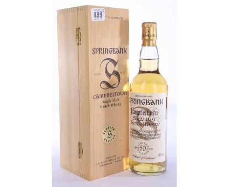 SPRINGBANK MILLENNIUM COLLECTION AGED 50 YEARS
Campbeltown Single Malt Scotch Whisky. Limited edition. 70cl, 40.5% volume, in