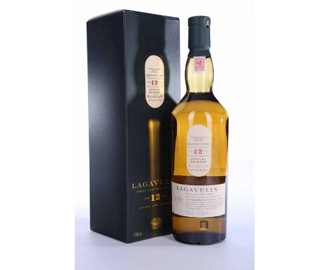 LAGAVULIN AGED 12 YEARS
Islay Single Malt Scotch Whisky. Special release, bottled in 2003. 70cl, 57.8% volume, in carton.  CO