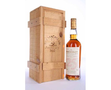 MACALLAN 1962 25 YEAR OLD ANNIVERSARY MALT
Highland Single Malt Whisky, 'A special bottling of unblended Single Highland Malt