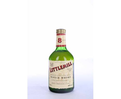 LITTLEMILL AGED 8 YEARS
Lowland Single Malt Scotch Whisky. 70cl, 40% volume.  CONDITION REPORT: Good condition. 