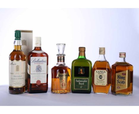 HOUSE OF COMMONS
Blended Scotch Whisky. 70cl, 40% volume, in carton. 
LANGS SELECT 12 YEARS OLD
Blended Scotch Whisky. 75cl, 