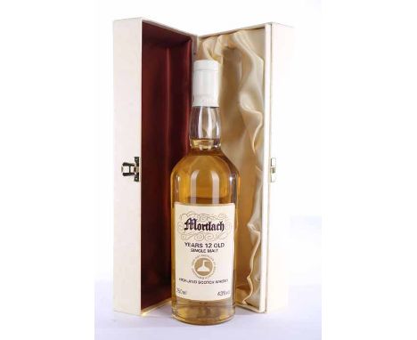 MORTLACH 12 YEARS OLD
Highland Single Malt Scotch Whisky. 750ml, 43% volume, in presentation carton. 