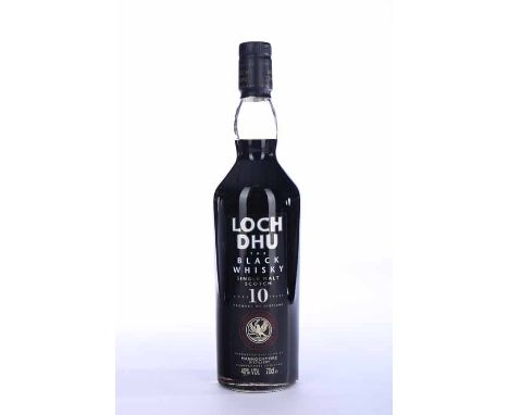 LOCH DHU AGED 10 YEARS 'THE BLACK WHISKY'
Speyside Single Malt Scotch Whisky. Produced and distilled by Mannochmore Distiller