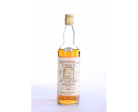 KINCLAITH 1967 CONNOISSEURS CHOICE 
Lowland Single Malt Scotch Whisky. Bottled by Gordon & MacPhail in 1993. 70cl, 40% volume
