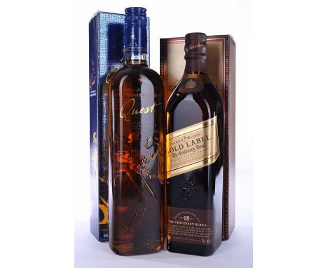 JOHNNIE WALKER QUEST
Blended Scotch Whisky. 750ml, 40% volume, in carton. 
JOHNNIE WALKER GOLD LABEL CENTENARY BLEND 18 YEARS