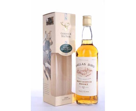 DALLAS DHU 12 YEARS OLD
Highland Single Malt Scotch Whisky. Bottled by Gordon & MacPhail. 70cl, 40% volume, in carton