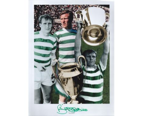 Billy Mcneill (1940-2019) Signed 1967 Celtic Lisbon Lions Cesar 12x16 Photo. Good condition. All autographs come with a Certi